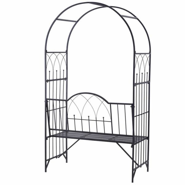 Metal Arbor with Bench - Image 9