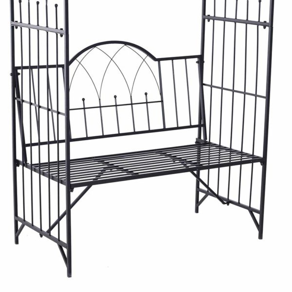 Metal Arbor with Bench - Image 4